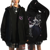 Senbonzakura Moonlit Noble’s Requiem - Byakuya - Bleach Zipper Hoodie