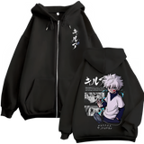 Godspeed Shadowstep Surge - Killua - Hunter x Hunter Zipper Hoodie