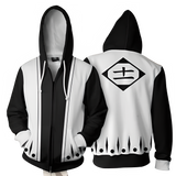 Bloodstained Zaraki Warpath - Kenpachi - Bleach Zipper Hoodie