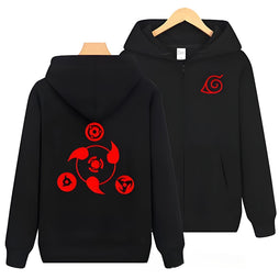 Abyssal Mangekyō Reverie - Sharingan - Naruto Zipper Hoodie - View 2