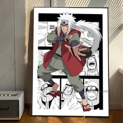 Ashen Scrollfire Wanderer - Jiraiya - Naruto Poster / Wall Art
